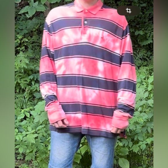 Tommy hilfigher tie-dye long sleeve polo - Picture 3 of 3